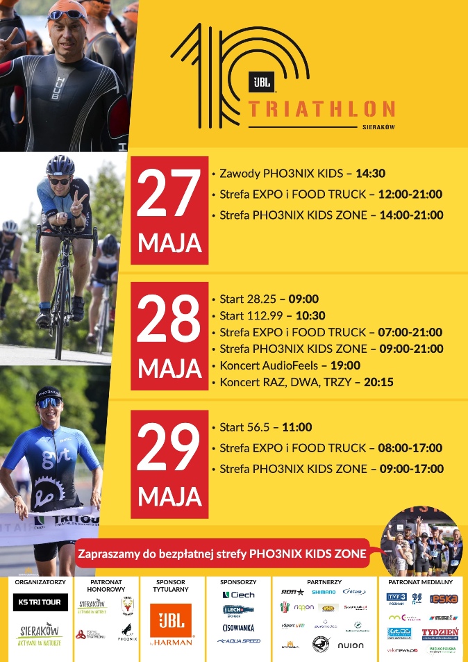 10. edycja JBL Triathlon Sieraków - Organizator