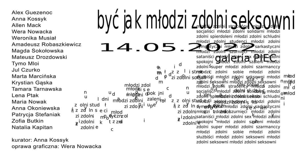 młodzi zdolni seksowni plakat - Organizator