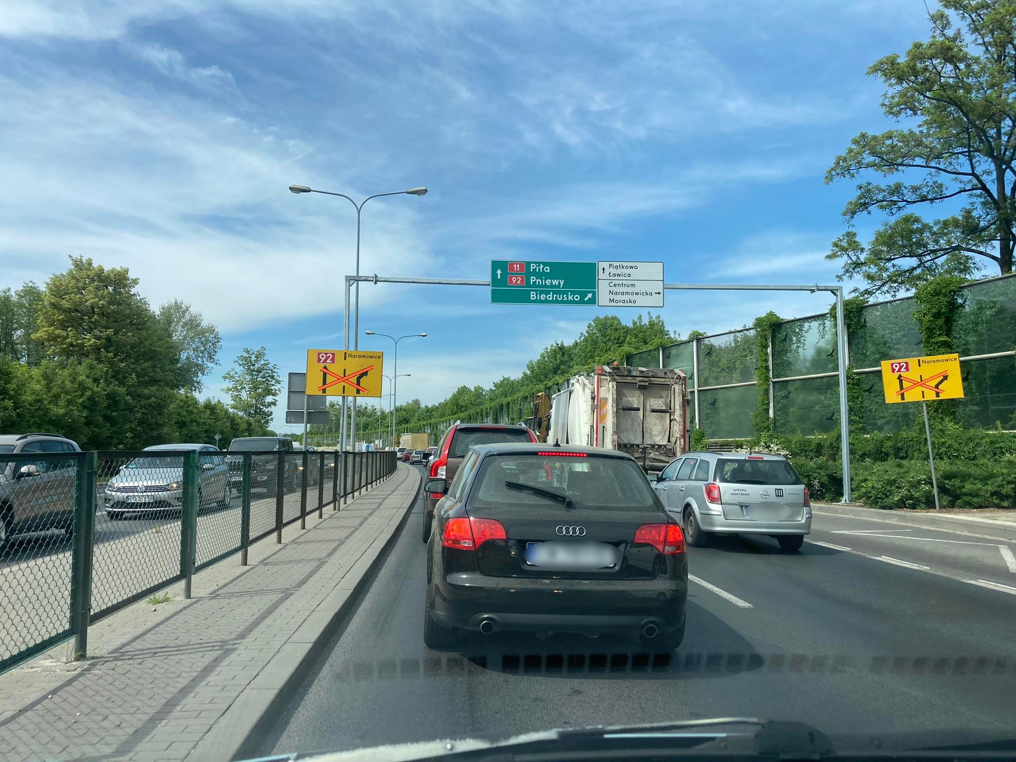 korki droga krajowa nr 92 mot lecha naramowicka - Adam Michalkiewicz 