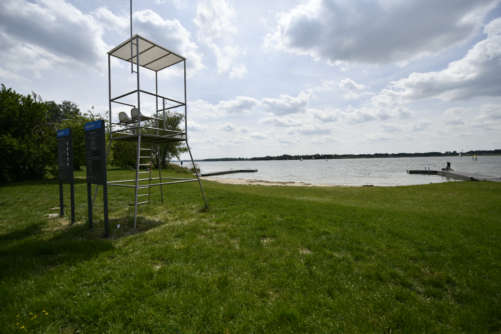 kąpielisko jezioro kiekrz plaża woda ratownicy - Wojtek Wardejn - Radio Poznań