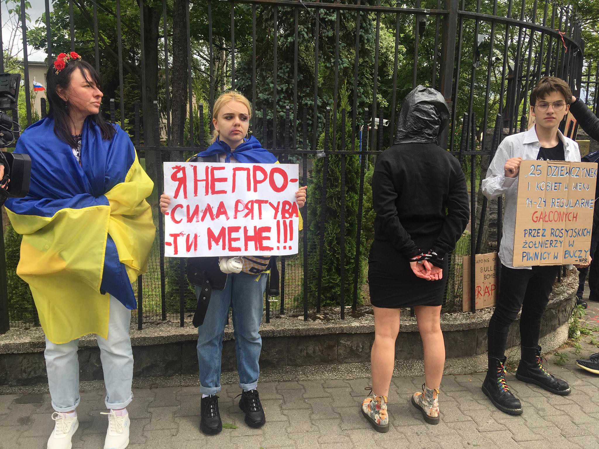 Poznański protest przeciwko gwałtom dokonywanym przez rosyjskich żołnierzy - Jacek Butlewski