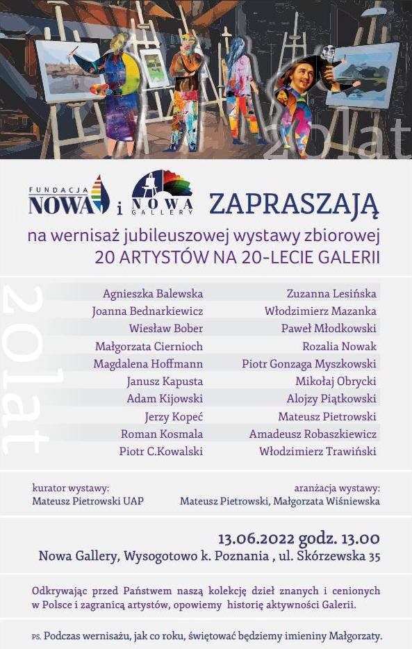20 artystów na 20-lecie Galerii - Organizator