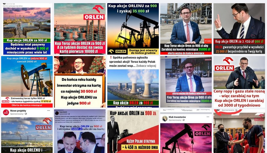 fałszywe ogłoszanie kupowania akcji - KPP Wągrowiec 