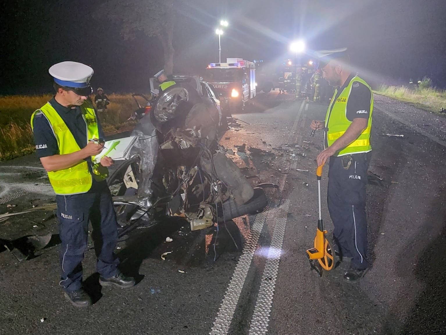 wypadek gaj wielki - KPP w Szamotułach