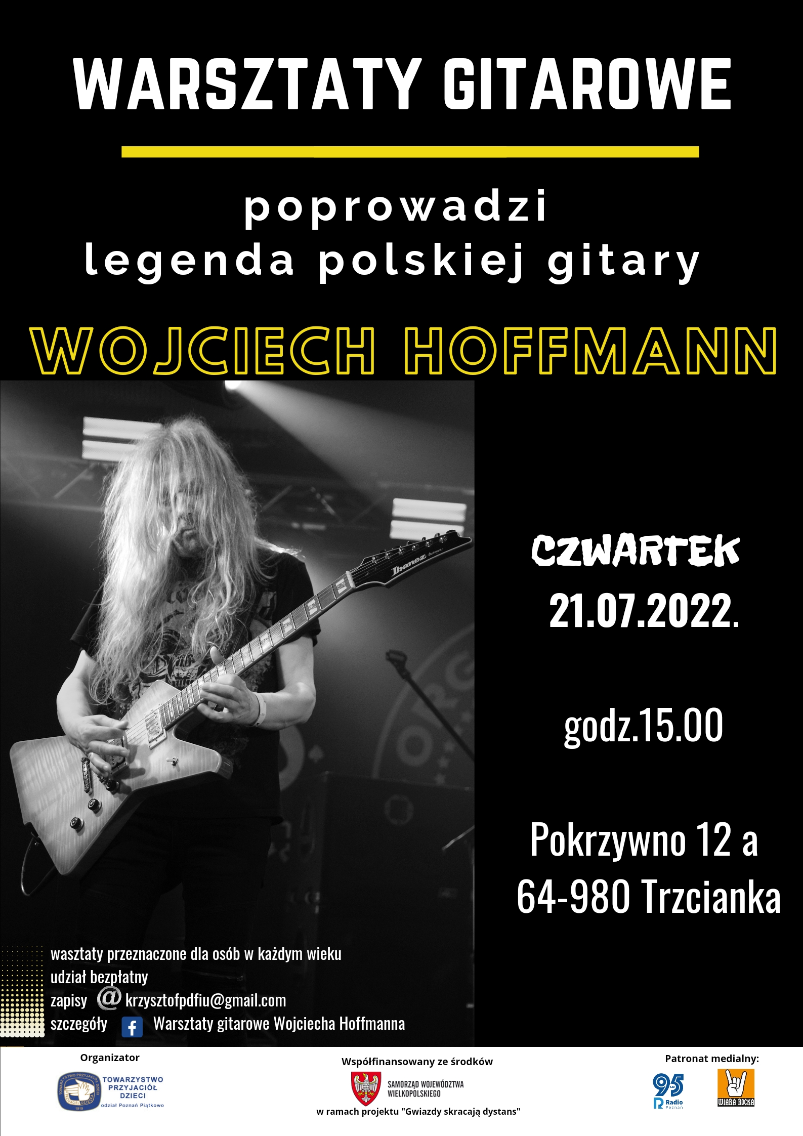 Warsztaty gitarowe z Wojciechem Hoffmannem - Organizator
