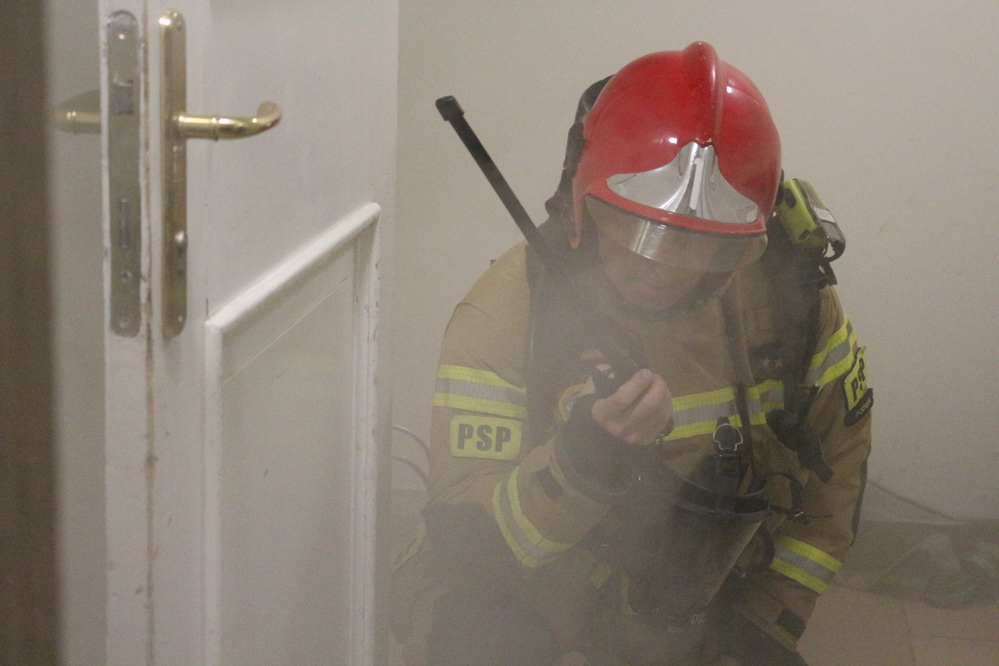 straż pożarna ćwiczenia zamek - Leon Bielewicz  - Radio Poznań