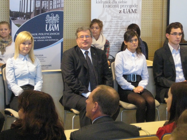 Bronisław Komorowski - na UAM - Jacek Kosiak
