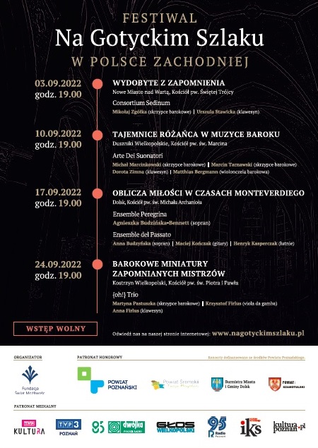 Festiwal Na Gotyckim Szlaku w Polsce Zachodniej 2022 - Organizator