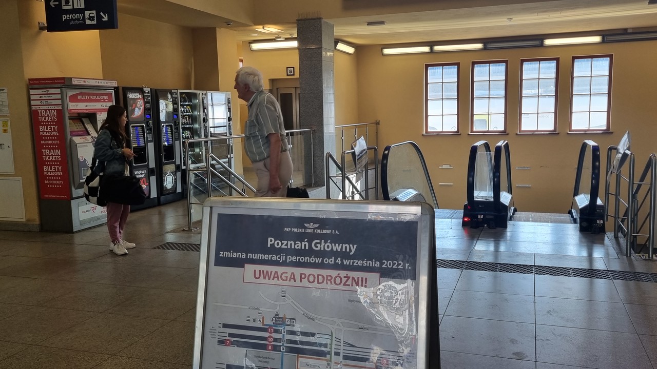nowa numeracja peronów - Magdalena Konieczna - Radio Poznań