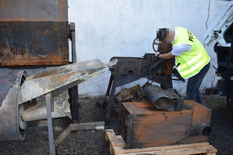 nielegalny tytoń wojciechowo - KPP Wolsztyn