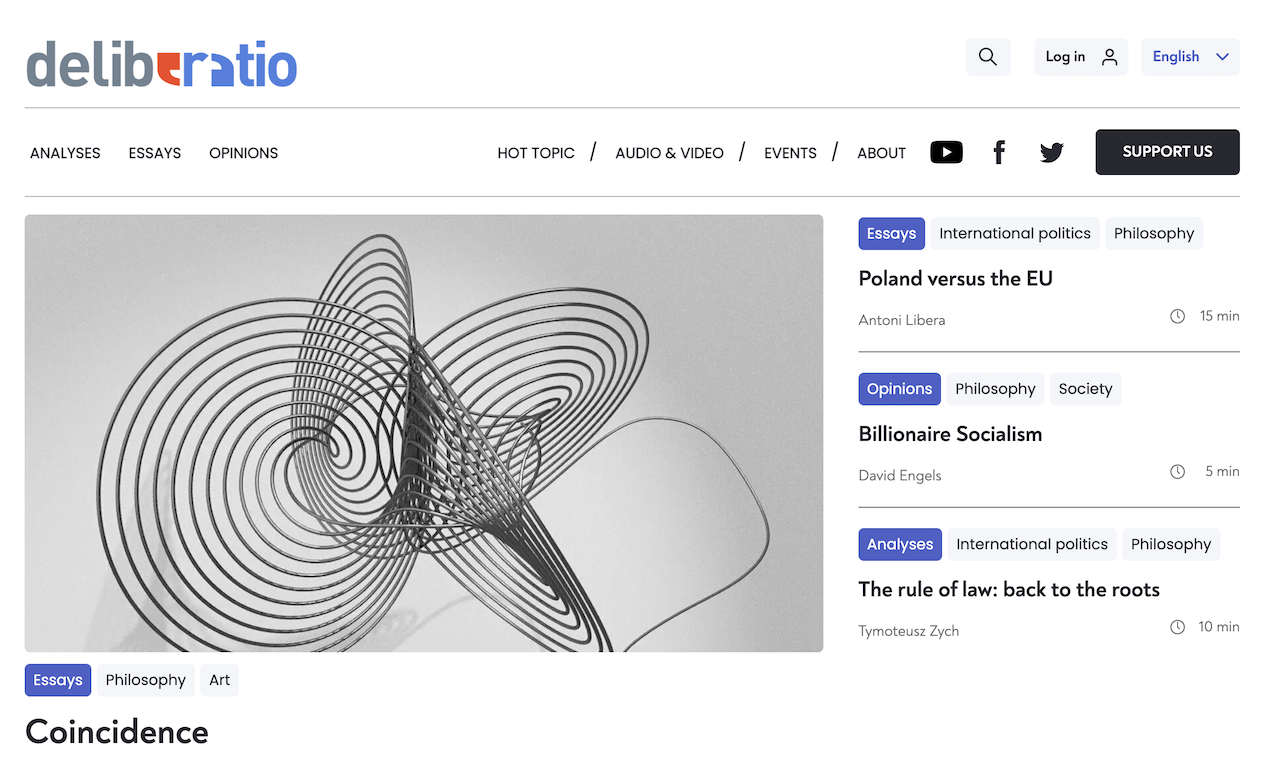 deliberatio.eu - Zrzut ekranu
