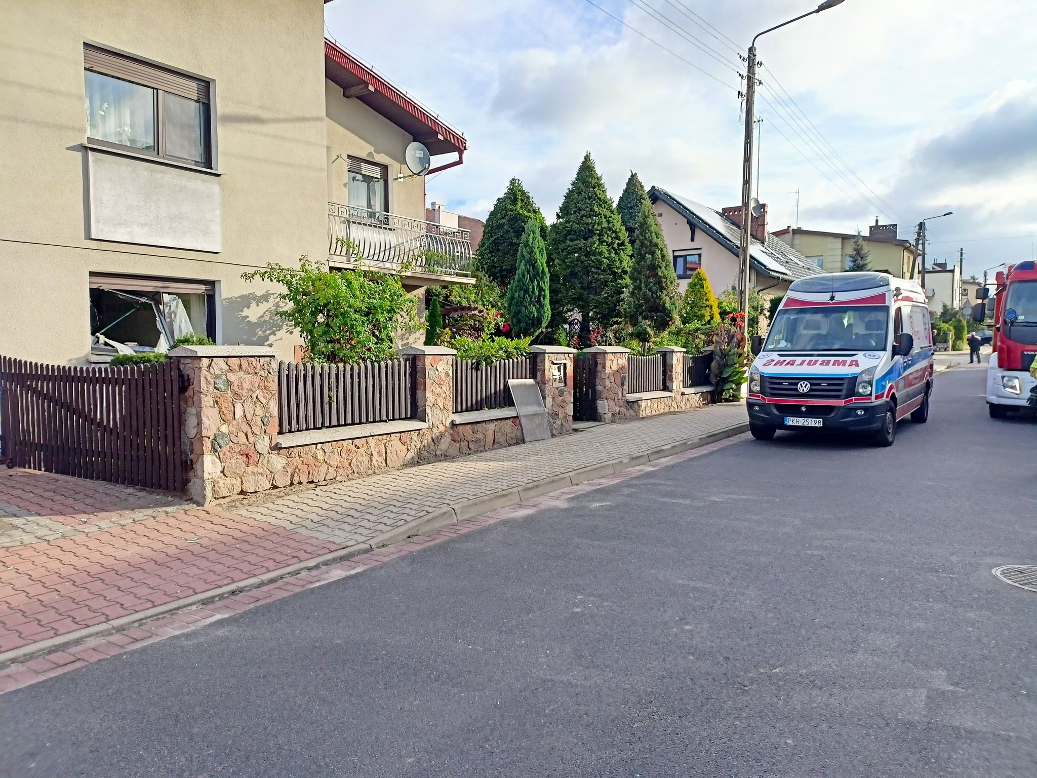 wybuch gazu krotoszyn -  KP PSP Krotoszyn