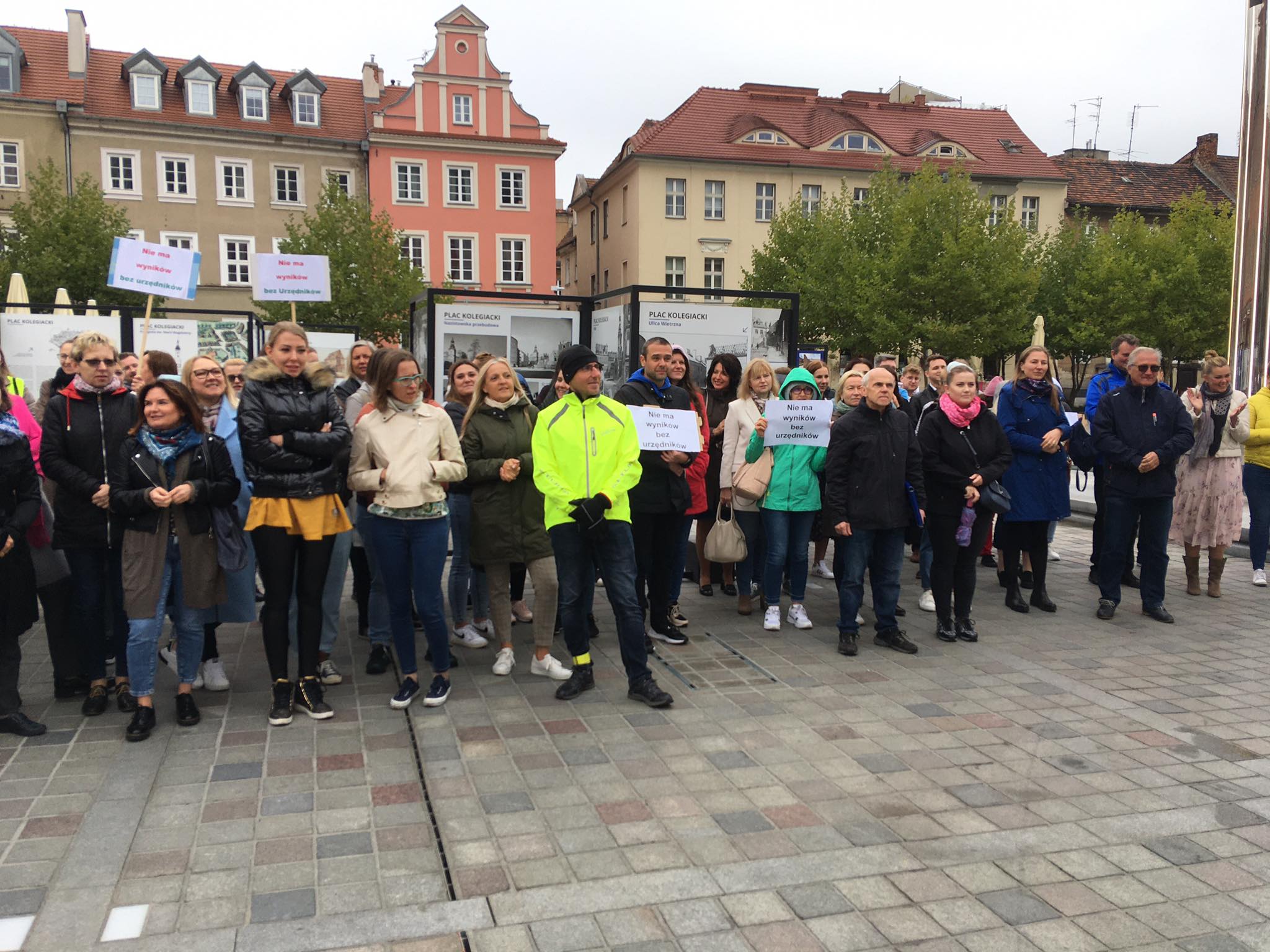 protest urzędnicy poznań - Jacek Butlewski