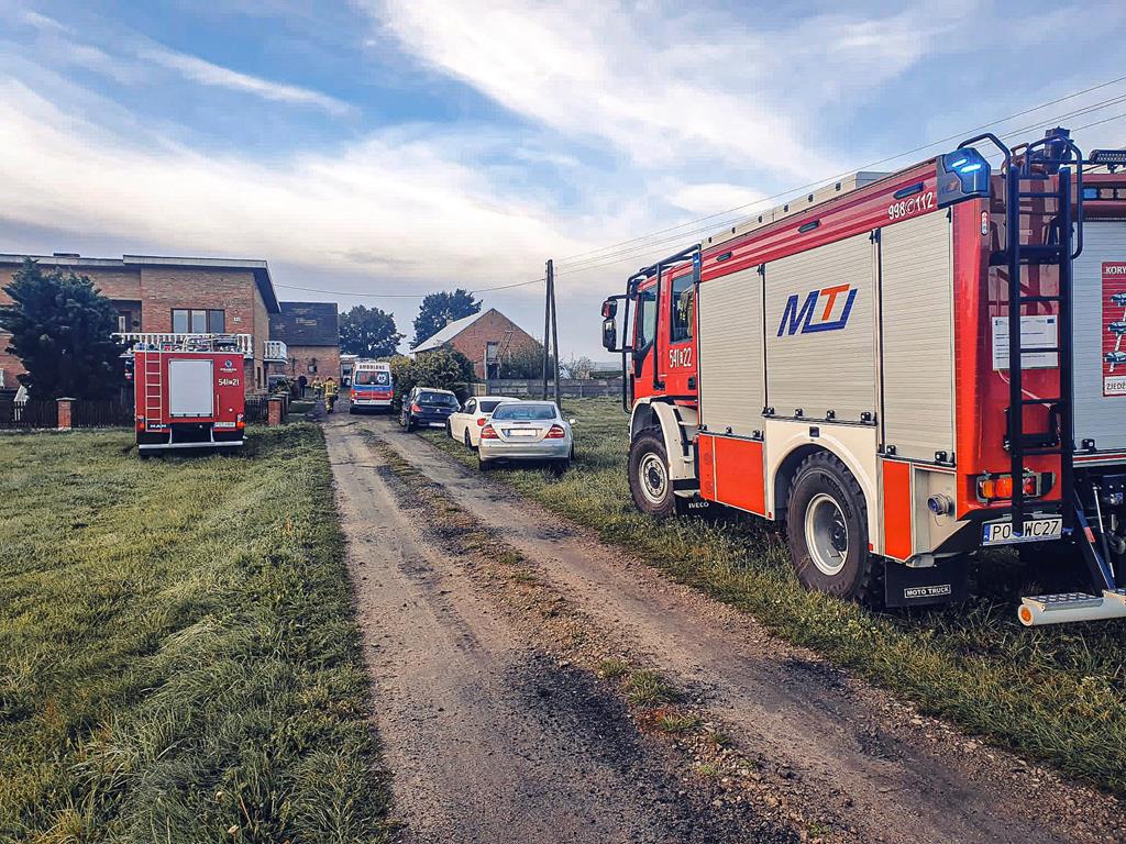 Byki zaatakowały właścicieli gospodarstwa kaliszkowice kaliskie  - Komenda Powiatowa Państwowej Straży Pożarnej w Ostrzeszowie