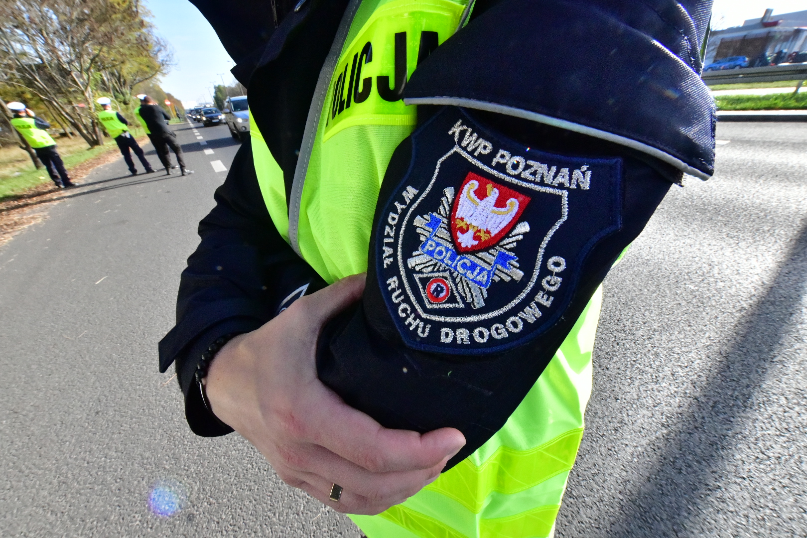 policja drogówka policjanci kwp poznań - Wojtek Wardejn - Radio Poznań