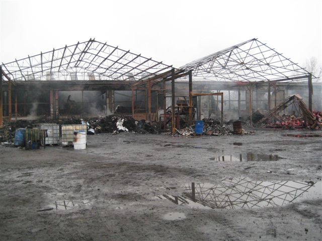 Spalona hala w Czempiniu - Jacek Marciniak