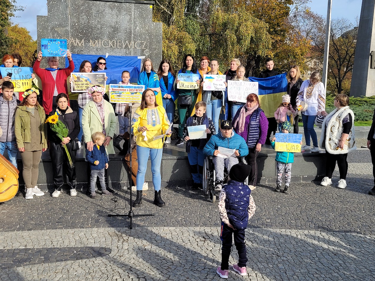 protest ukraina - Krzysztof Polasik - Radio Poznań