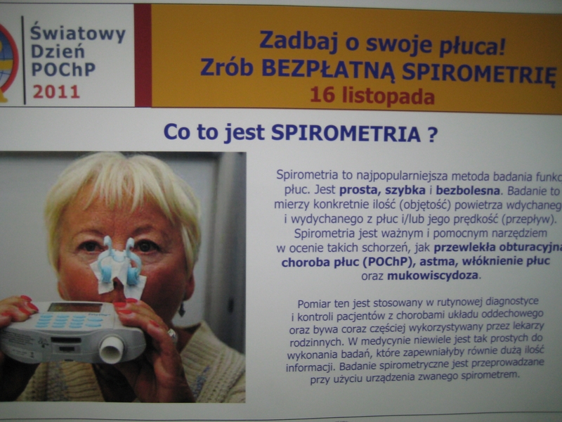 Badania spirometryczne - Dzień POCHP - Magda Konieczna