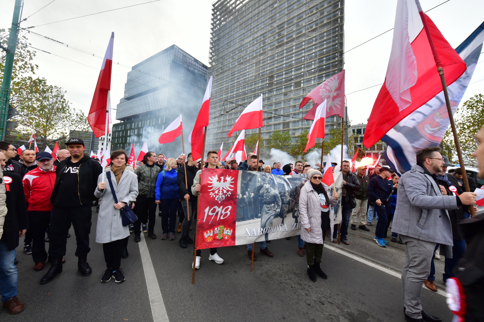 Marsz Niepodległości Poznań - Wojtek Wardejn - Radio Poznań