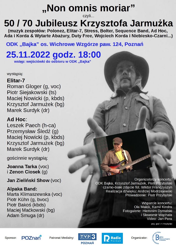 Jubileusz Krzysztofa Jarmużka - Organizator