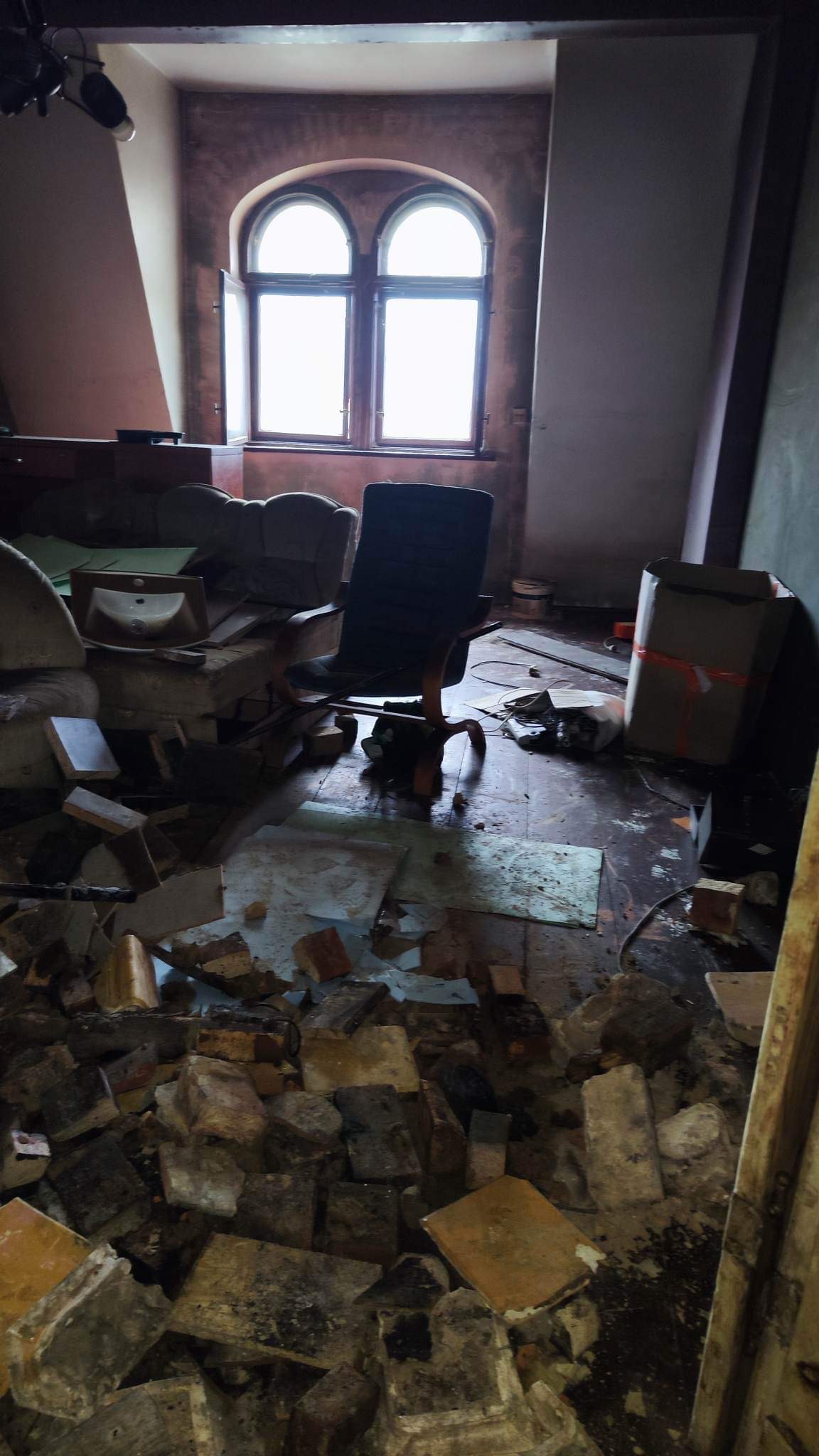 pożar grobla - Piotr Urbański