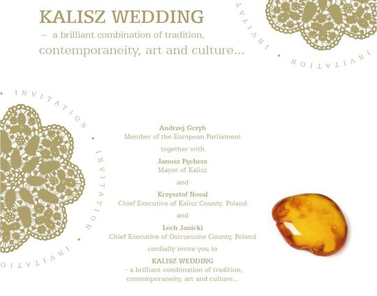 Kalisz - wedding w Brukseli - mat. prasowe