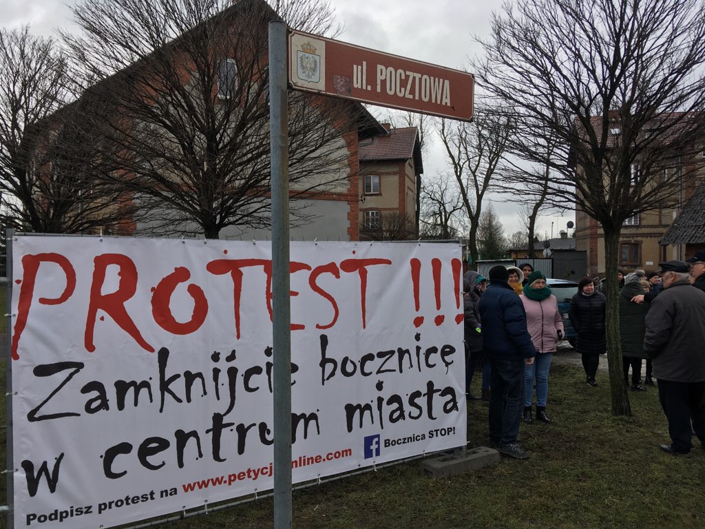 bocznica kolejowa gniezno protest - Rafał Muniak - Radio Poznań