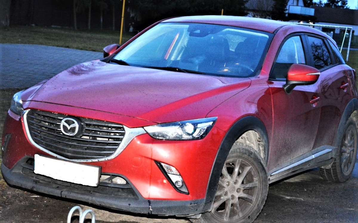 odzyskany samochód szamotuły złodzieje szamotuły skradziona mazda - KPP Szamotuły