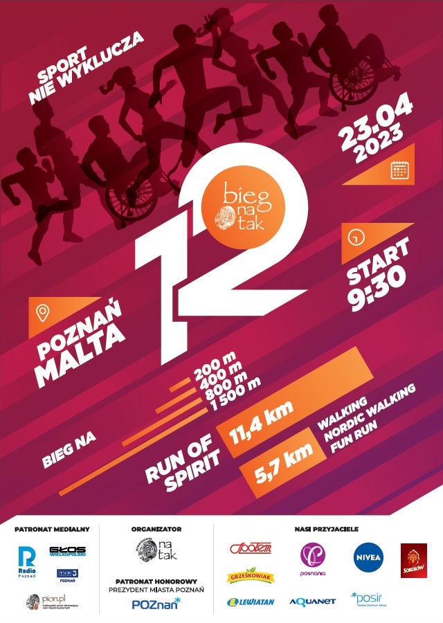 XII edycja Biegu Na Tak – Run Of Spirit - Organizator