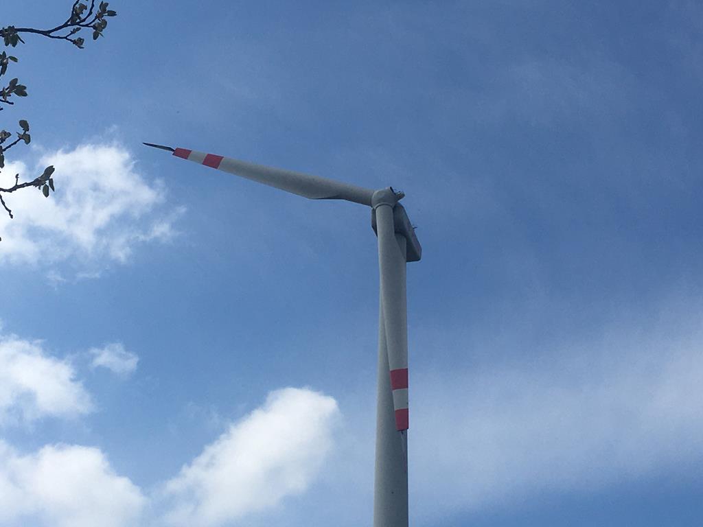 dobieszczyzna urwane śmigło wiatraka - Rafał Regulski - Radio Poznań