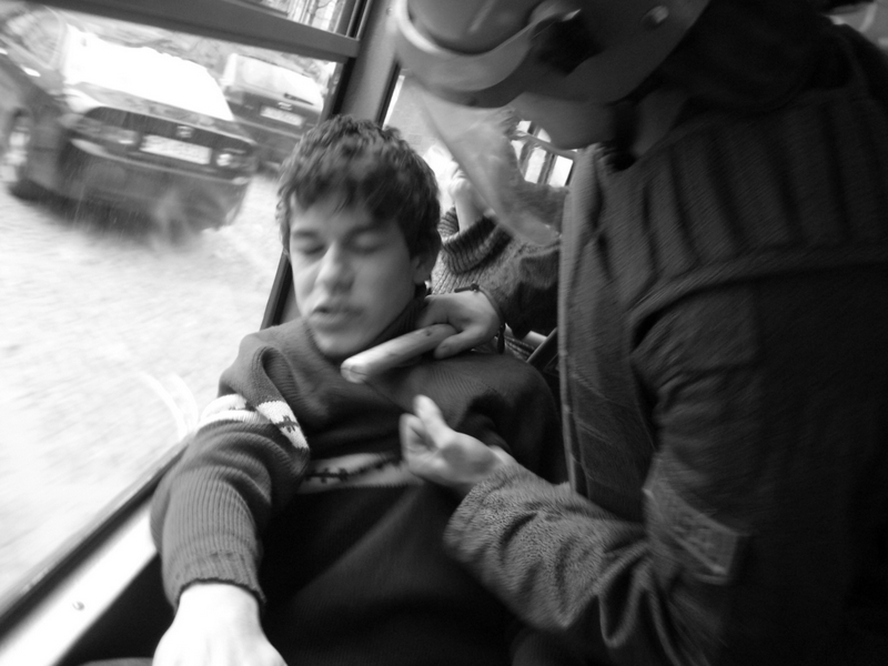 Zomo w tramwaju - akcja Solidarności - Jacek Kosiak