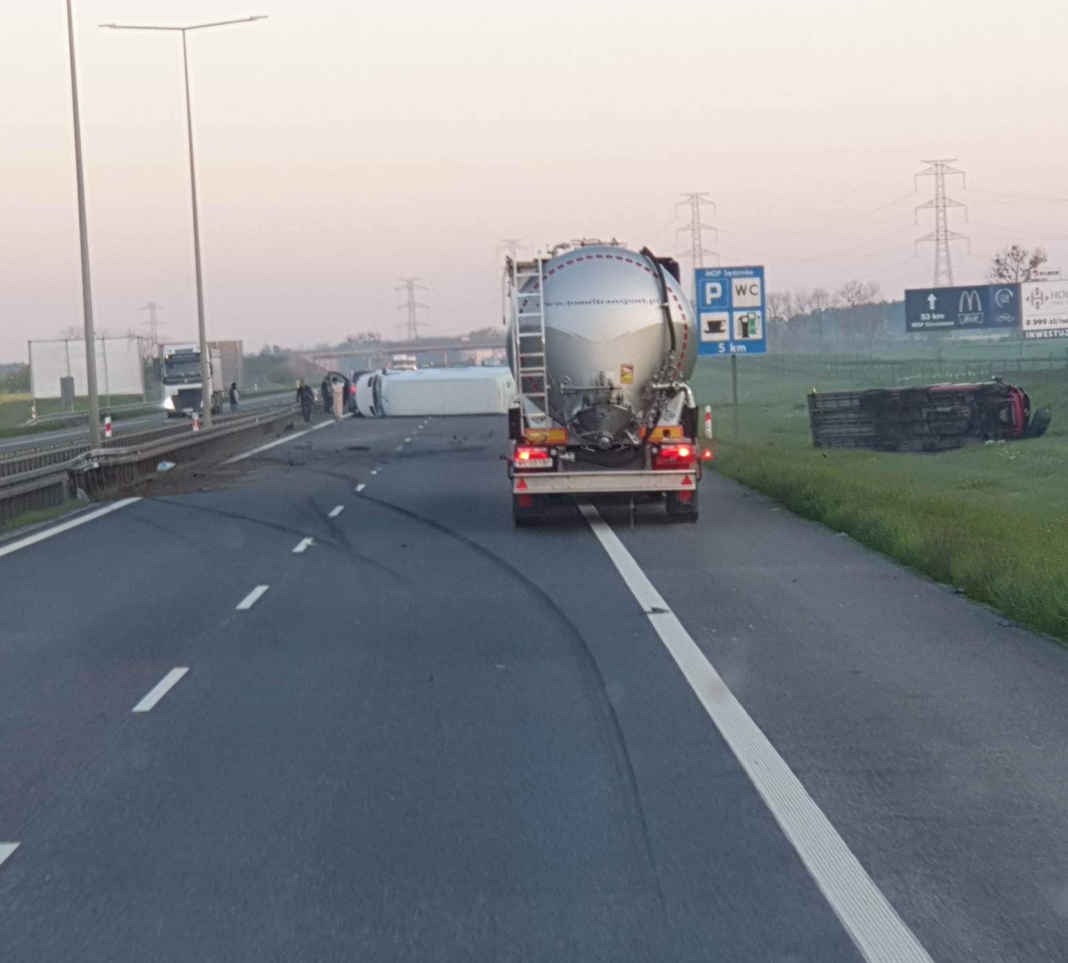 blokada A2 wypadek - Motrosygnały