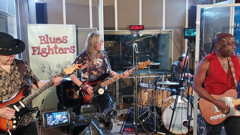  Blues Fighters w studiu Radiu Poznań - Wojtek Wardejn - Radio Poznań