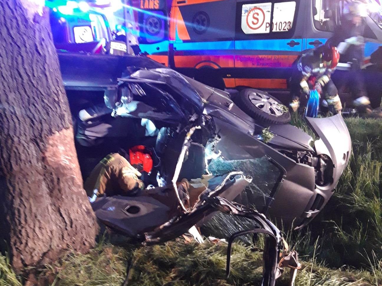 wypadek czarny sad pod krotoszynem - KP PSP Krotoszyn, OSP Czarny Sad