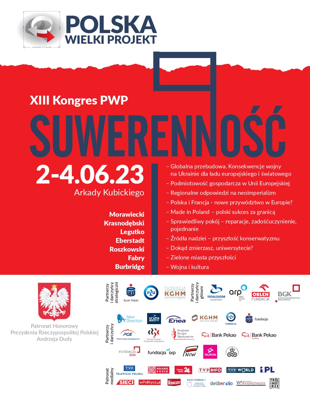 kongres polska wielki projekt  - Organizator