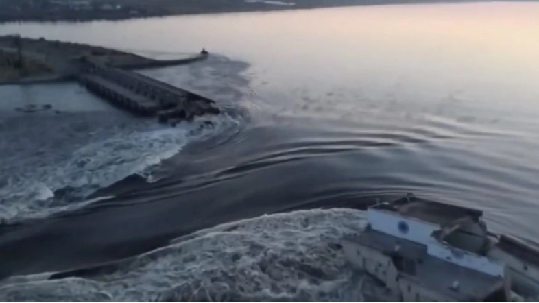 zapora nowa kachowka - Ministerstwo Obrony Ukrainy