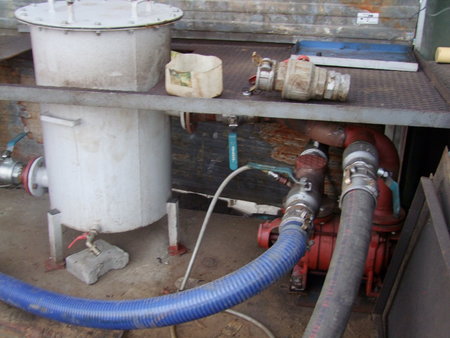 Stacja paliw - odbarwianie oleju opałowego - policja