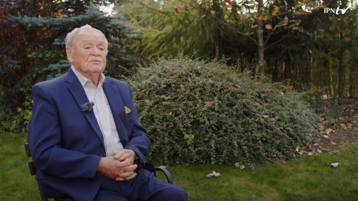 Jerzy Moroz - Kadr z filmu Jerzy Moroz: cykl DZIECI WOŁYNIA - YT: IPNtvPL