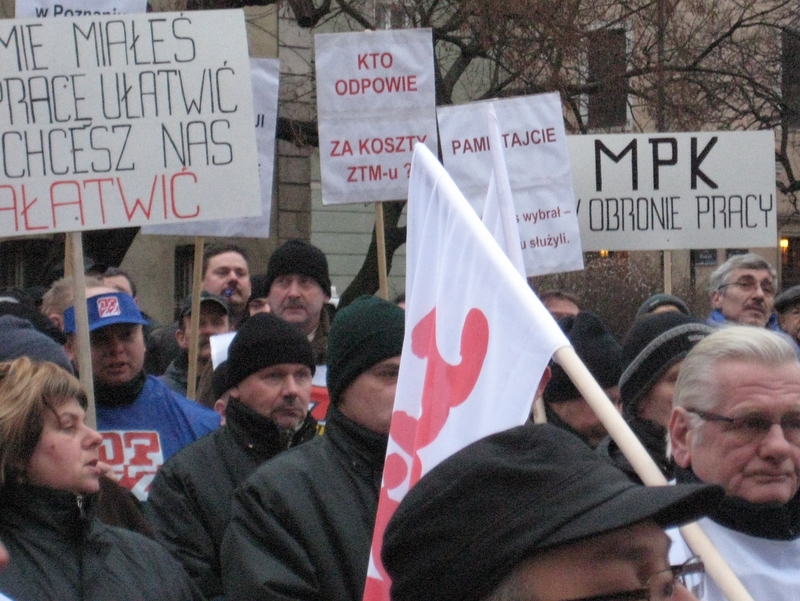 MPK - demonstracja podwyżki - Adam Sołtysiak