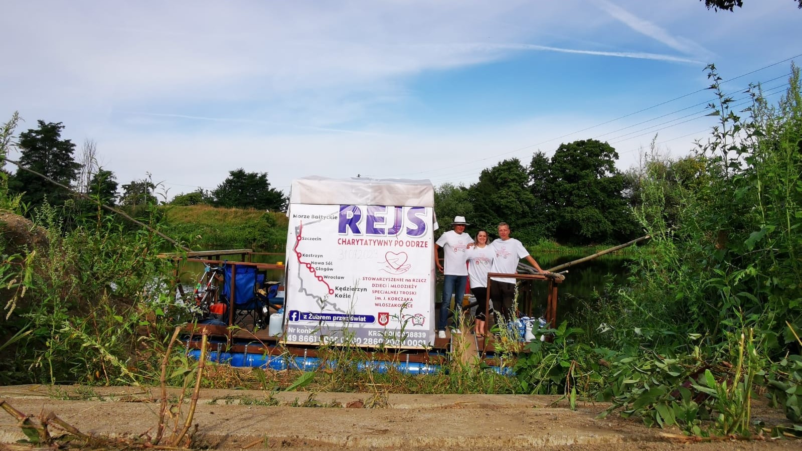 rej po odrze tratwą Z Żubrem przez Świat - Z Żubrem przez Świat