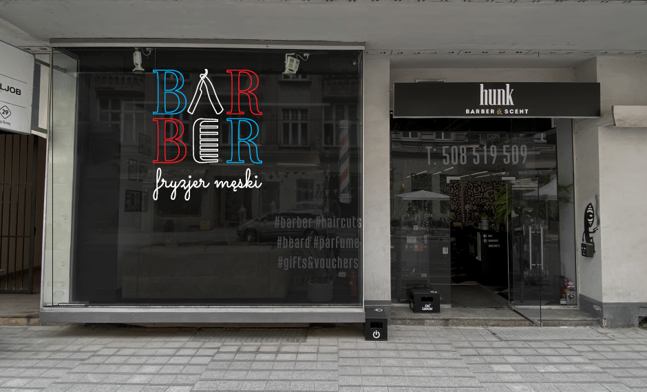 neon fryzjer poznań - UMP