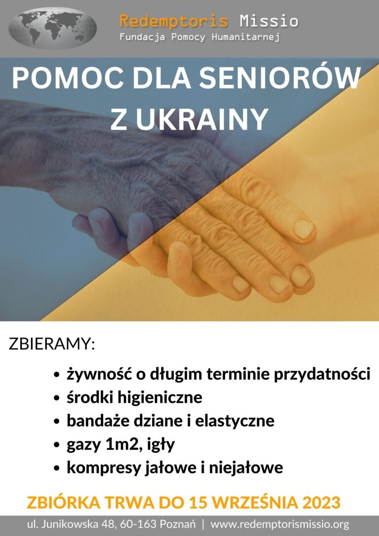 pomoc seniorom z ukrainy  - Redemptoris Missio