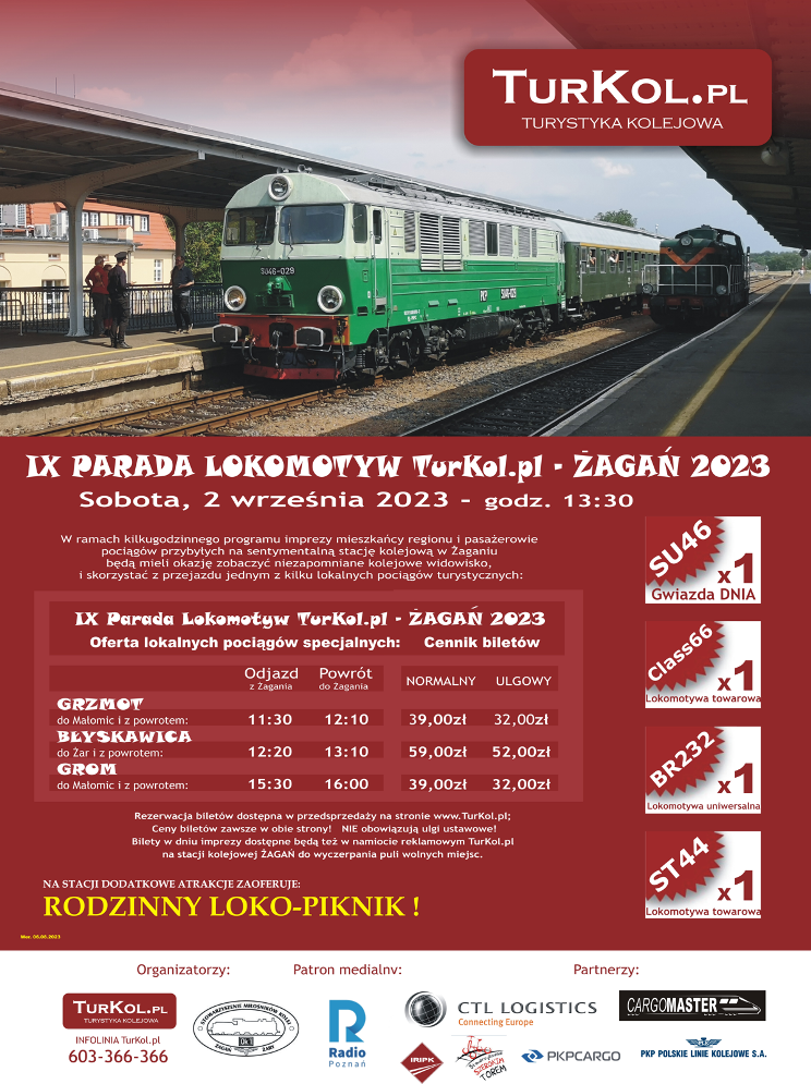 Pociąg specjalny na IX Paradę Lokomotyw 2023 - Organizator