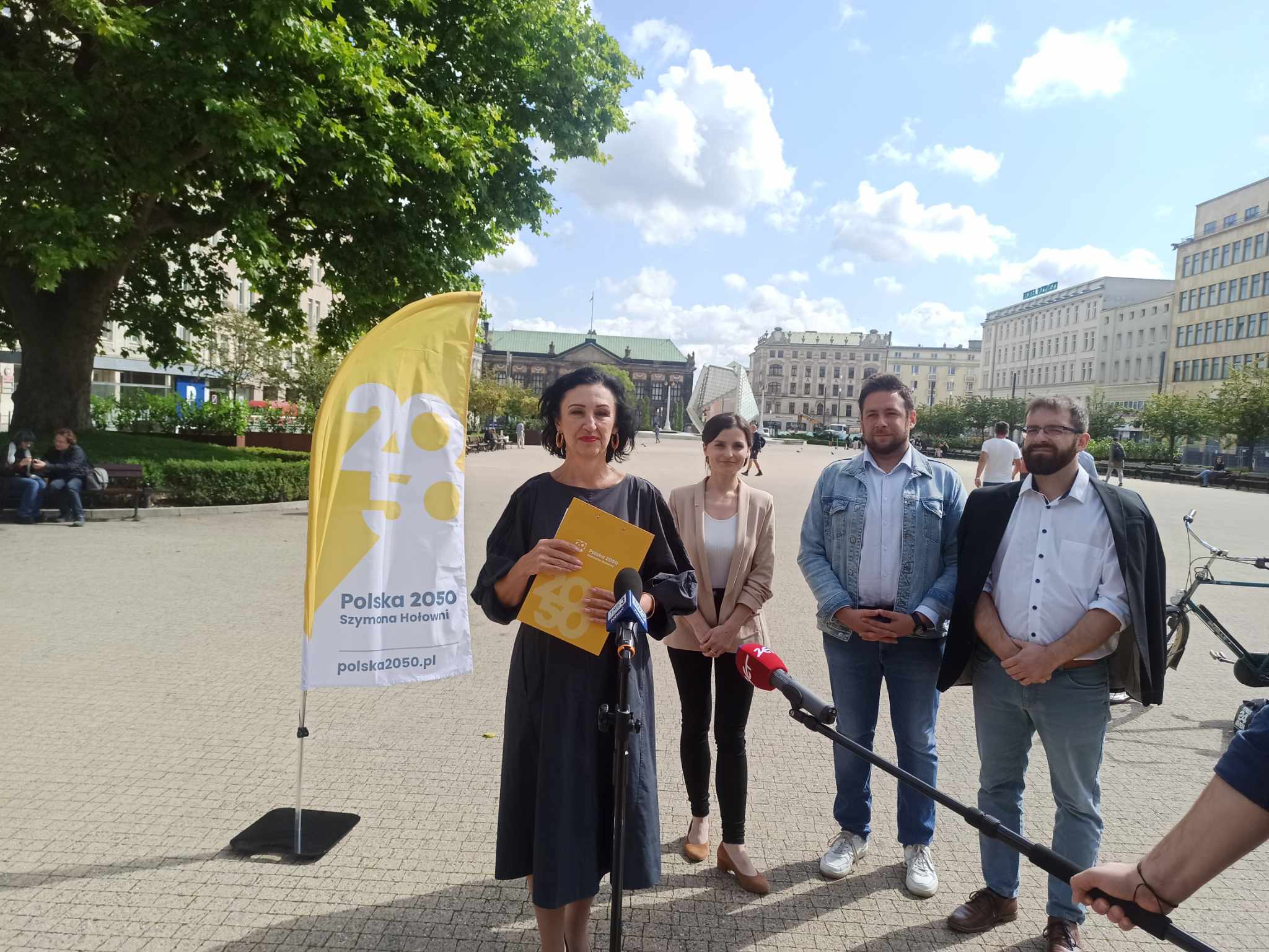 Ewa Schaedler, przewodnicząca Polski 2050 w Wielkopolsce konferencja - Bartosz Garczyński - Radio Poznań