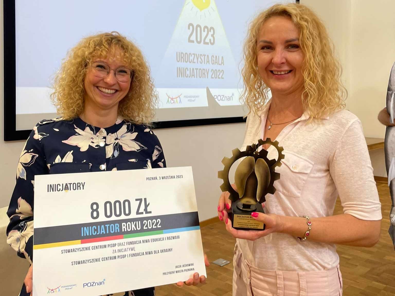 Stowarzyszenie Centrum PISOP nagroda inicjatory - Stowarzyszenie Centrum PISOP