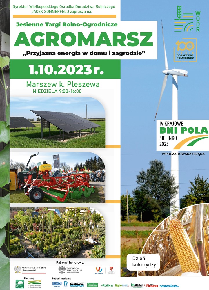 Energia dla rolnictwa, kiermasz ogrodniczy i Koła Gospodyń Wiejskich na targach w Marszewie - Organizator