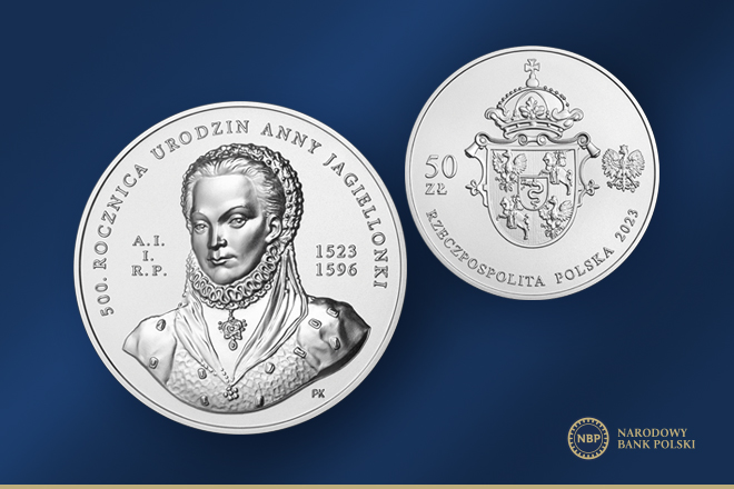 moneta z anną jagiellonką - NBP
