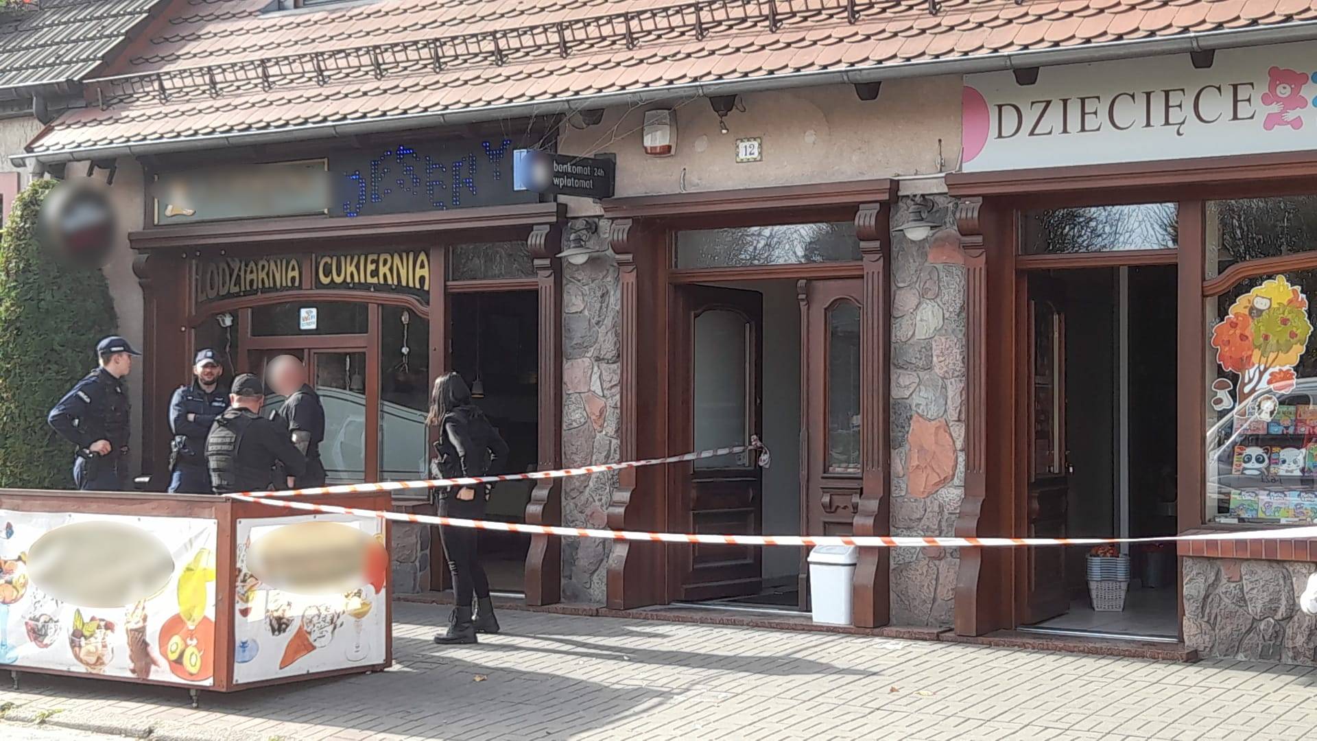 wysadzony bankomat sieraków - KPP Międzychód