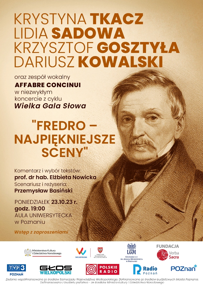 Wielka Gala Słowa – „Fredro. Najpiękniejsze sceny” - Organizator
