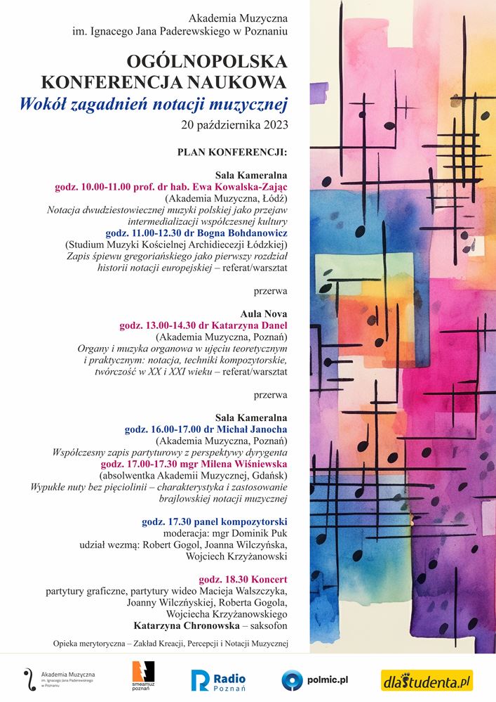 Wokół zagadnień notacji muzycznej - Organizator